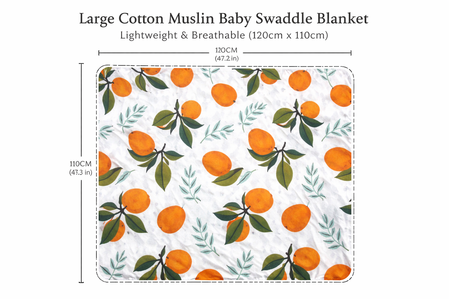 Orange Grove Muslin Wrap