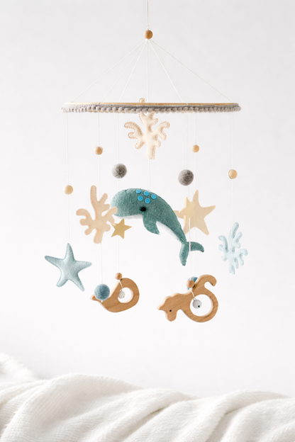 Whale Song Baby Mobile