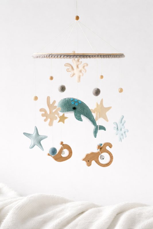 Whale Song Baby Mobile