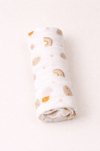 Happy Skies Muslin Swaddle
