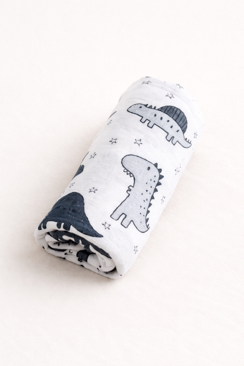 Dino Dreams Bamboo Cotton Swaddle