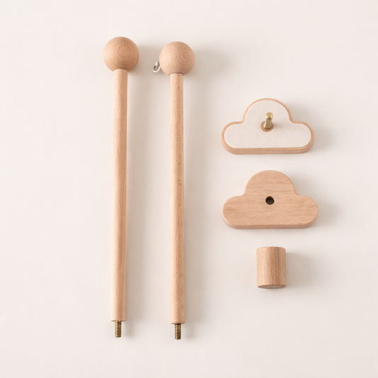 Little Wooden Cloud Mobile Arm